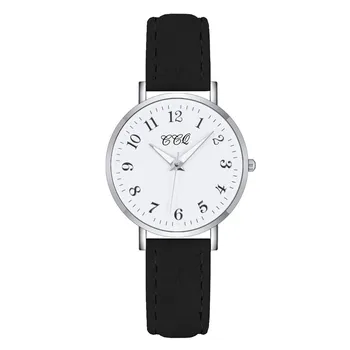 2021 Novi Top Brand Ženske kvarcni sat je Moderan Luksuzni satovi za Svakodnevne kožne narukvice Studentski sat Relogios Femininos