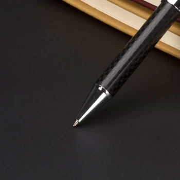 Boligrafo crna kemijska olovka od karbonskih vlakana / роликовая kemijske olovke, školski uredski pribor replika lopte olovke za pisanje Poklon