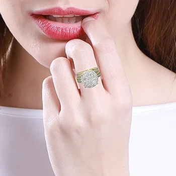 Nove akvizicije Ženske Prstenove s Umetak od prirodnog kristala Prsten na Godišnjica Vjenčanja Vjenčani prstenovi Za žene Nakit