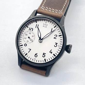 42 mm Mat Crne boje s premazom PVD Safir Kristal Sjajni st3600 Mehanizam s ručni Muški sat
