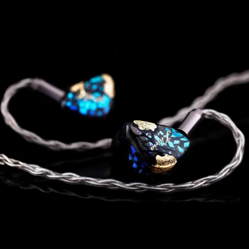 Kinera Skuld 5 BA Upravljački program Za slušalice-umetaka IEM-Slušalice s Odvojivim 2-pinski kabel za Glazbenika-audiofile