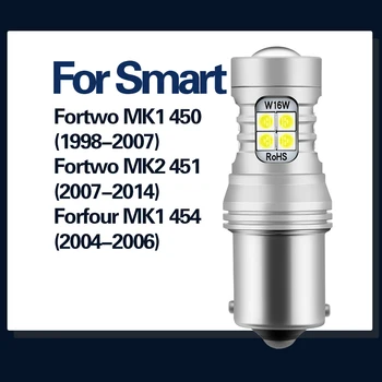 2 kom. LED Svjetlo za vožnju unazad Sigurnosna svjetiljka Canbus Bez greške P21W BA15S 1156 za Smart Fortwo MK1 450 MK2 451 Forfour MK1 454