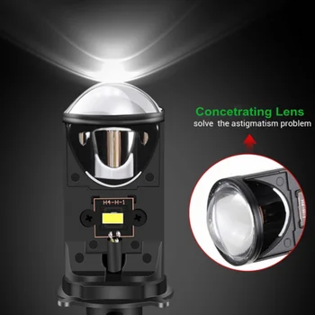 H4 9003 LED RHD/LHD Mini-Bi-LED Projektor Objektiv Svjetla 90 W Bijela LED H4 duga Svjetla za Maglu Auto Moto 12 24