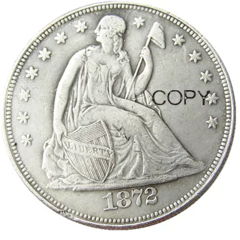1872CC Sjedeći Dolar Slobode Posrebreni fotokopirni kovanice