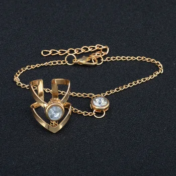 Zlatno Veliki Kristal prsten Narukvica za žene Lanac na ručni Nakit Modni narukvice s lancem za ruke Ženski nakit za ruke