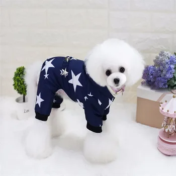Snježni kostim za male pse sa runo podstava Star Zona Kombinezon s kapuljačom Hlače na četiri noge Zimski kaputi Chihuahua Štene Pas Odjeća Tkanina