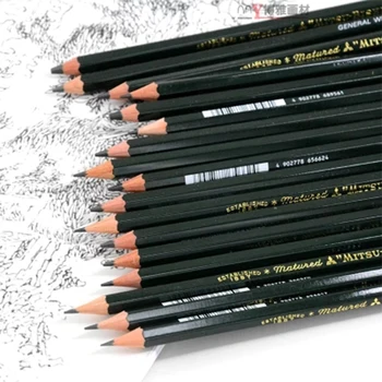 2 komada UNI MITSUBISHI Pencil 9800 Test Karta Olovke Za Crtanje Profesionalni Art Olovka Za Crtanje