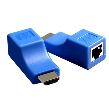 Predajnik i prijemnik za 1080p HDMI-kompatibilnu Produžni kabel 30 m Na CAT5e RJ45 Cat6 LAN Ethernet Kabel za PS4 DVD TV Box PC Za Praćenje