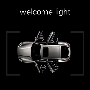 1pc Vrata Automobila Dobrodošao Svjetlo Logo Lampe Laserski Snop Univerzalni Bežični Projektor Svjetlo Atmosfera Automobila Okolni LED Ukrasna Svjetlo