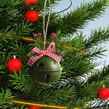 Grintav Božićni Zvona Zvono Metalno Zvono Ukras božićnog Drvca Privjesak Privjesak Za Božićne dekoracije Božićno sijelo Djeca Iznenađujuće