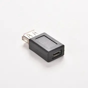 1PC Crna, USB 2.0 Tip A Ženski na B Ženski Micro USB 5-pinski Kabel za prijenos Podataka Adapter je Kvalitetan Priključak USB konverter
