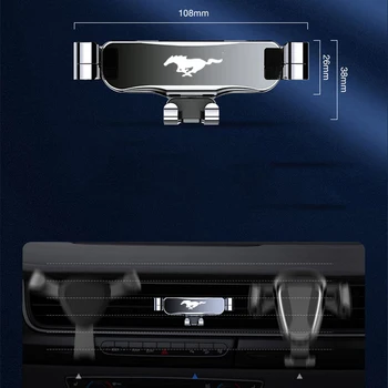 Za Ford Mustang GT Milo Auto Oprema Metalni Držač Telefona Auto-Navigator Držač Mobilnog Telefona Nosač Podrška