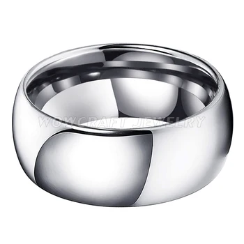 10 mm je Pravi Prsten od volfram karbida za muškarce Angažman Zaručnički prsten Полированное briljantan куполообразное Klasični prsten za parove Ugodno slijetanje