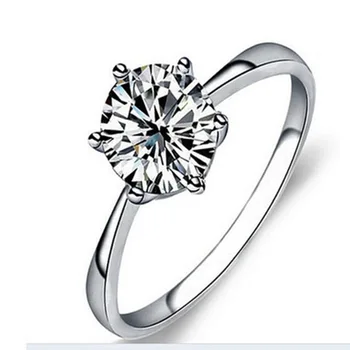 Gu Li Donje sija prsten s kubični cirkon Prsten Donje zaručnički prsten s obećanjem Ženska stranka Modni nakit