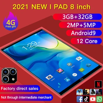 P20 Novi Tablet Telefon 8-Inčni 3+32 GB, Sve U Jednom Uređaju fotografije korištenjem Prepoznavanja Lica Metalna Stražnja Ljuska od Tri Kartice I Tri Stanja Čekanja
